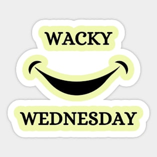 Wacky Wednesday Sticker